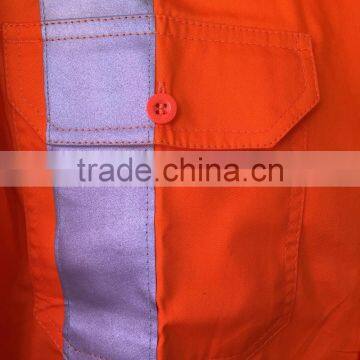 Australia Hi-vis Long Sleeve Cotton Drill Shirts With 3M8906 Reflective Tape photo-6