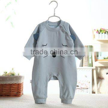 Wholesale Baby Cotton Romper Cute Design Bodysuit Long Sleeve Baby Onesie photo-4