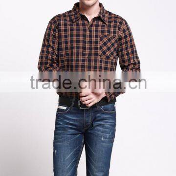 Western Winter Warm Men Plaid Shirt for Cheap Price Customsing photo-3