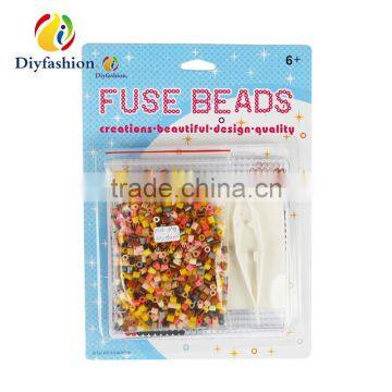 Diyfashion 5mm Mini Hama Perler Set With Pegboard Iron Paper and Twezzer Toys Fuse Beads Set 18021 photo-2
