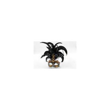 Masquerade Ball Venetian Masks Carnival In Black Hand Made For Women