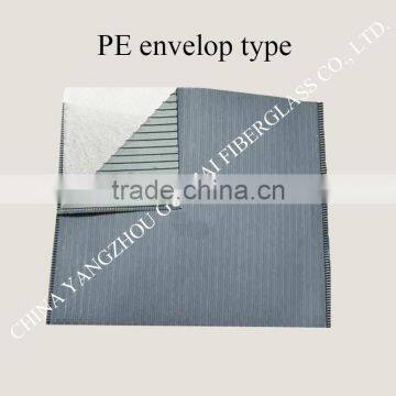 PE envelop separator with glass mat inner