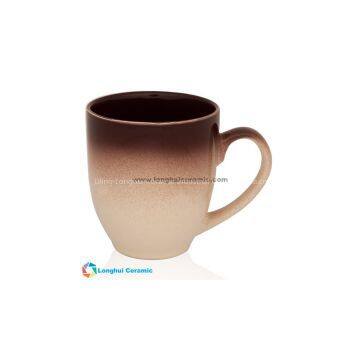16oz Gradient-tone Ceramic Bistro Coffee Mug photo-3