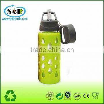 Protable Glass Water Bottle With Silicone Sleeve photo-2