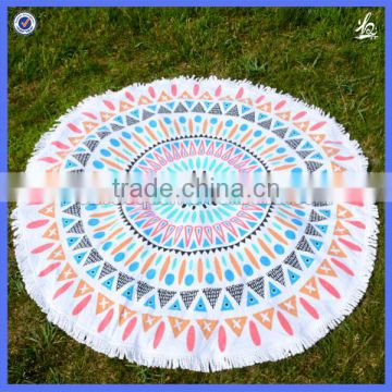 Very cheap price microfiber round beach towel