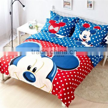 Mickey Mouse Cartoon Bedding Set, Baby Bedding Set for Kids, High Quality Cotton Bedding set