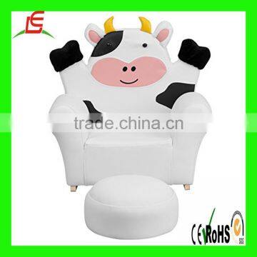 Plush Cow soft chair children's recreational cartoon fluffy animal sofa