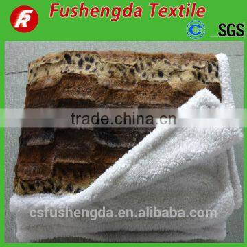 2016 Selling Plush Mink Plaid Blanket Micro Fleece Throw Animal Prints and Other Merchandise photo-3