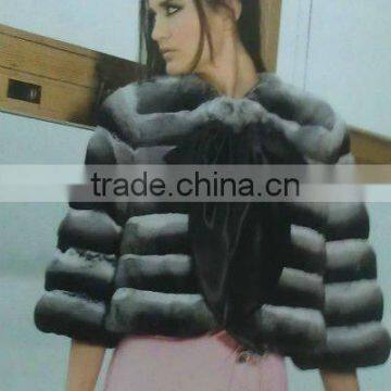 collarless faux fur coat& fur jacket