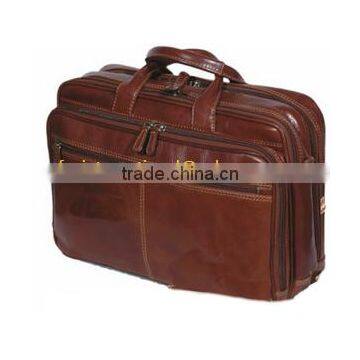 Hot Sale Mens Genuine Cow Leather Briefcase Handbag Messenger Bag