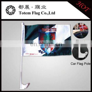 Fashion Printed Car Flag In Fabric Material