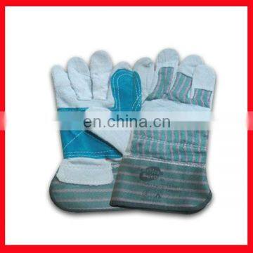 cheap leather work gloves/double palm leather work glove