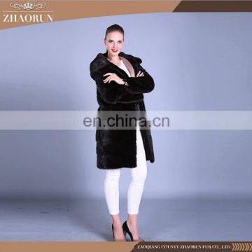 Wholesale Winter Mink Fur Coat , Original Color Sheared Mink Coat