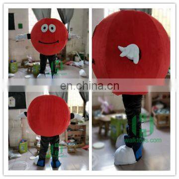 HI EN71 Funny red smile mascot costume for adult