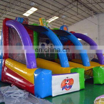 Inflatable Game,3 In 1 Inflatable Basketball Hoop &Hockey Game