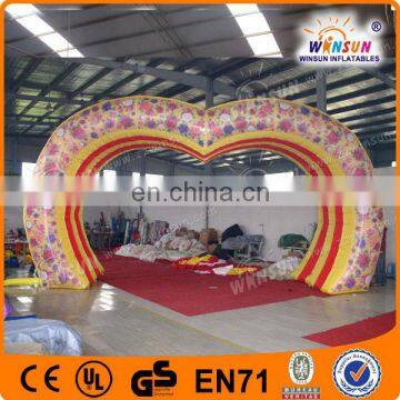 2013 Promotion air blown decorated heart arch