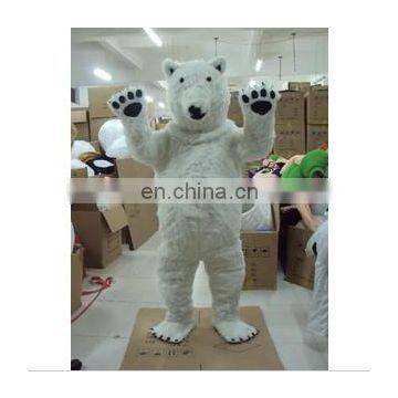 supplying cartoon plush adult white bear costume