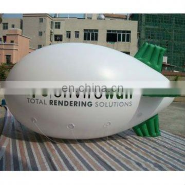 white inflatable helium blimp Airship (cube or balloon) for advertising use with customized logos