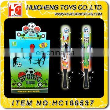 Football game live cheering led glow foam football flashing music stick EN71