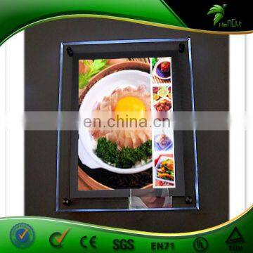 Favourable Price Custom Acrylic picture frame Display for food advertising