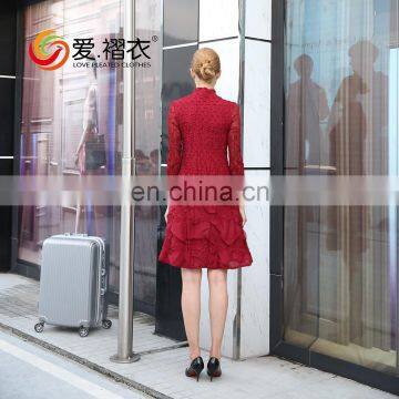 Apparel Factory Fashionable Women Long Sleeev Dress Custom Design photo-3