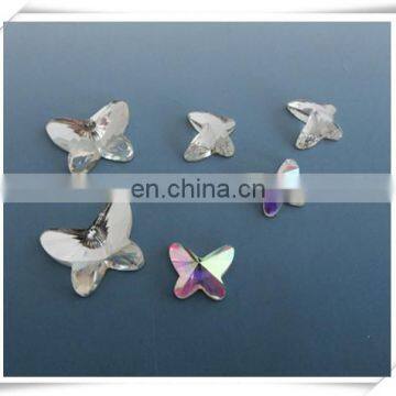 fantastic faceted butterfly shaped glass beads