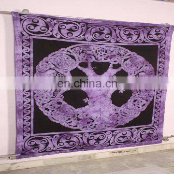 Indian Cotton Handmade Tapestry Wall Hanging, Mandala Tapestry photo-4