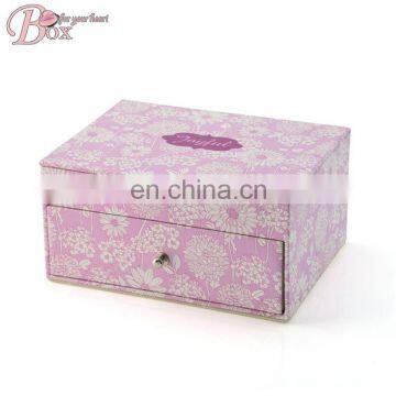 Small Broken Flower Large Mirrored Square Jewelry Box