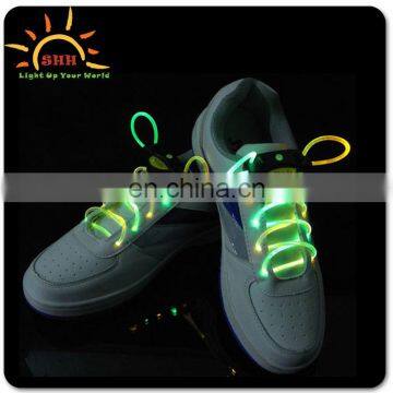 OEM/ODM Glow Shoe Laces costume led flashing glow in the dark shoelaces