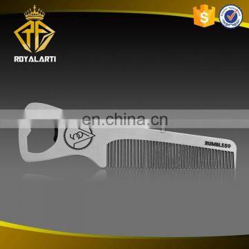 Популярные на рынке индивидуально изготовленные металлические расчески с тисненым логотипом photo-2