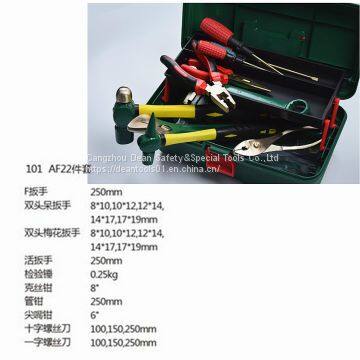 NON SPARKING ALUMINUM BRONZE 28PCS TOOLS SET .