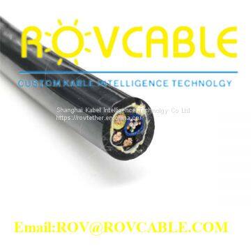 PUR sheath underwater robotic wire flexible cable 3 core robot cable