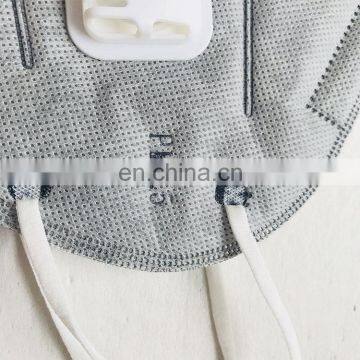 Cheap Customized Wholesale Grey Active Carbon With Valve Folding Face Mask