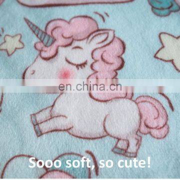 Premium Soft Plush Lightweight Unicorn Pink Minky Dot Toddler Baby Newborn Blanket 30"x40" for Girls photo-6
