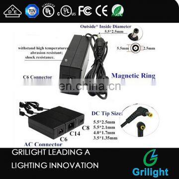 TUV UL PSE Certificate 36w ac to dc Power Adapter With US EU AU UK Input Plug