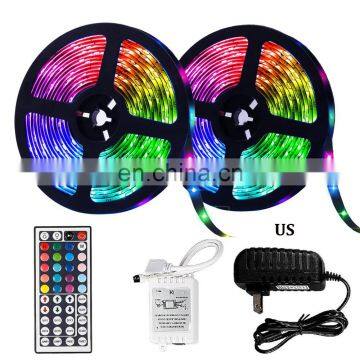 10M LED Strip Lights RGB SMD3528 Flexible Ribbon Waterproof DC 12V+Remote Control+Adapter LED Light