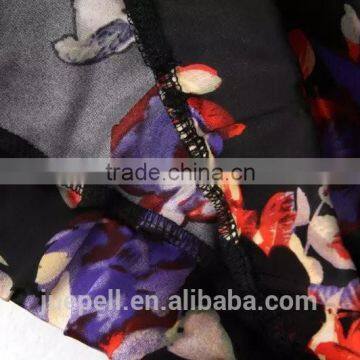 OEM Clothing Plus Size Flower Printed Casual Women Bomer Jacket photo-6