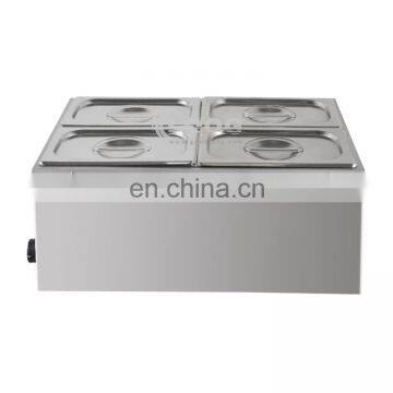 4 Pans Electric Hot Food Warmer Buffet Server Bain Marie Stainless Steel Bain Marie Food Warmer For Restaurant and Hotel photo-3