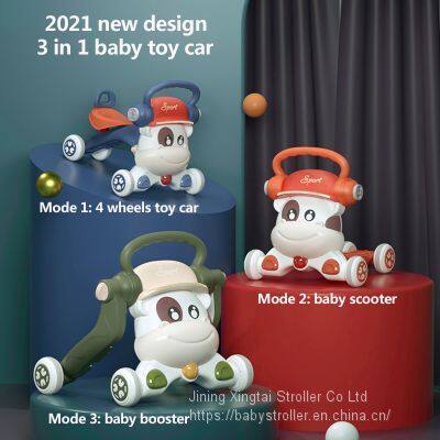 3 in 1 Multifunctional Baby Toy Car Walker Scooter Booster