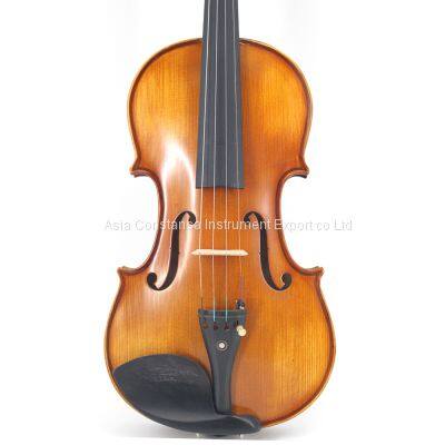 Hot Selling Tiger Flame Handmade Violin for Students  Wordwide learners The paint adhesion is strong, the color is clear and transparent, and the appearance is smooth and clean.