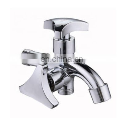 G1/2 Double Spout and Handle Washing Machine Faucet Sink Basin Water Tap