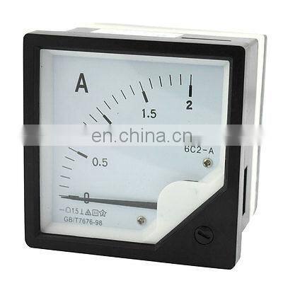 DC 0-50A 0-2A 3A 200A Analog Panel Ammeter AMP Ampere Current Meter Gauge 6C2, Measure Tool Panel Analog Ammeter Amperemeter