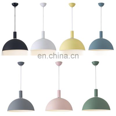 Nordic minimalist macarons Aluminum pendant light for decorate