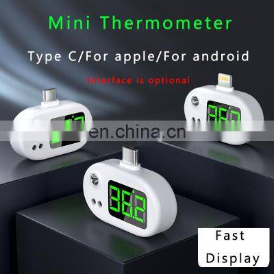 New Design Mobile Phone USB Smart Infrared Forehead Thermomete for Sale photo-3