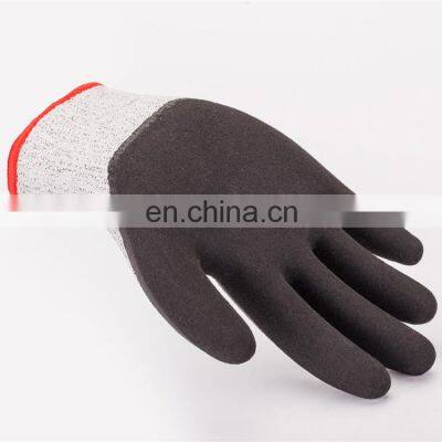 HY 13G Safety Industrial Heavy Duty Cleaning Gloves Premium Anti-Slip Automotive Anti Cut Nitrile Coated Fishing Glove