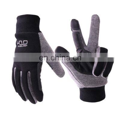 HANDLANDY In Stock 4-way Stretch Fabric Thermal Gloves Winter Touch Screen Gloves Sports Bike Gloves