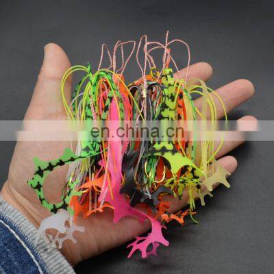 High Quality New Products Fishing SilicNew product high carbon steel assist hook fishingone Skirts Lure With Jigging Assist Hook