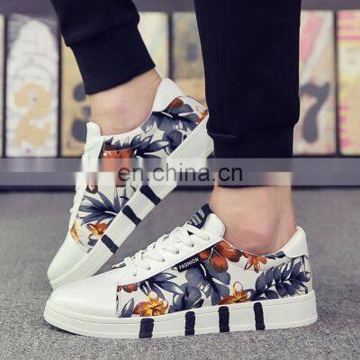 New model men casual, Korean Breathable Really sneakers fashion comfortable casual shoes sports printed canvas shoes men/