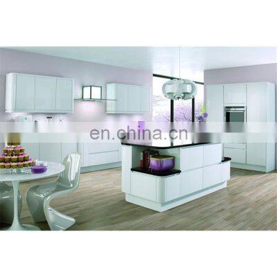 Modular Islands Handless Cheap Laminated Modern Custom Kitchen Cabinets