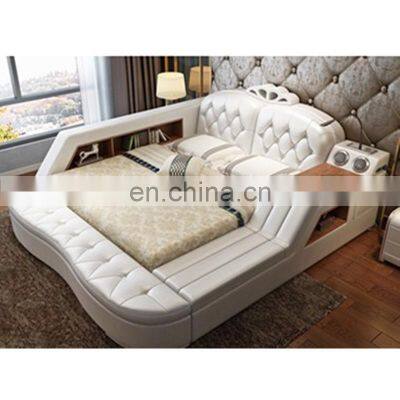 Custom new Italy Bedroom Furniture Latest Double King Size massage Bed Modern Luxury Bedroom Furniture sets